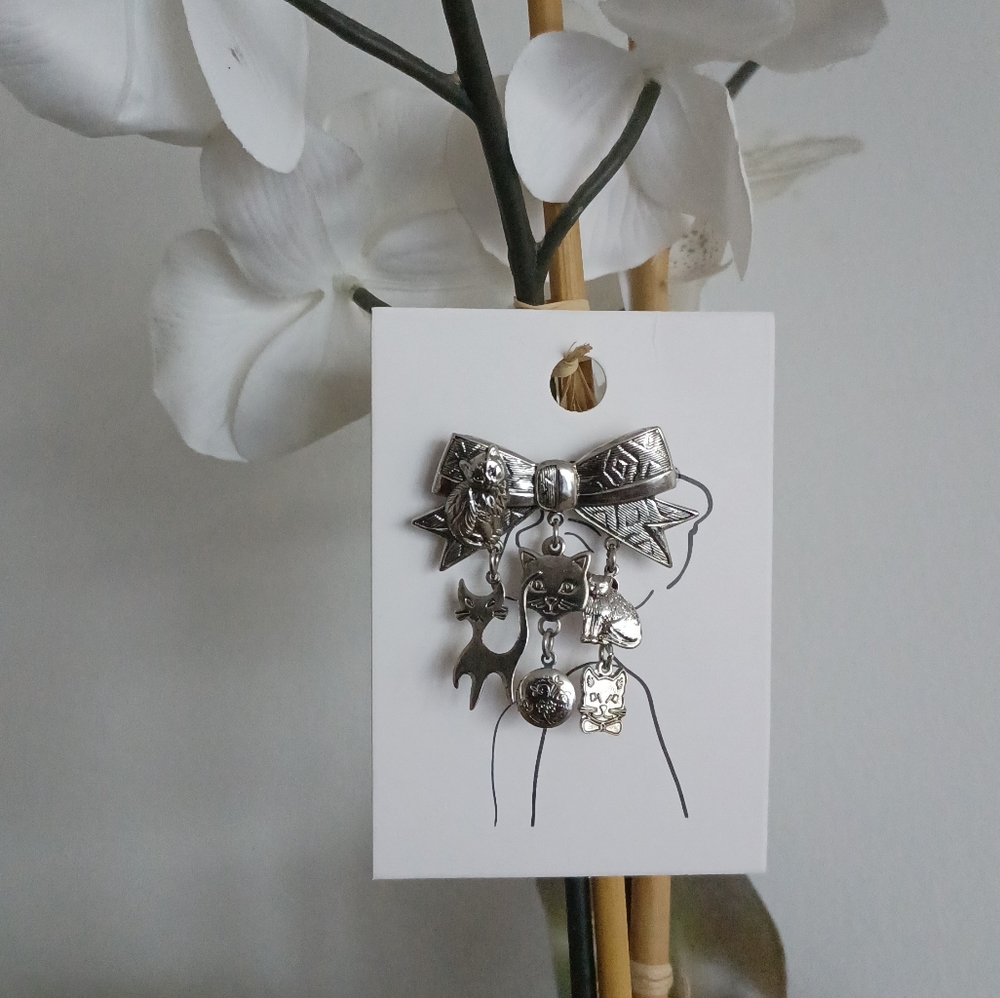 Cat Lover Charm Brooch